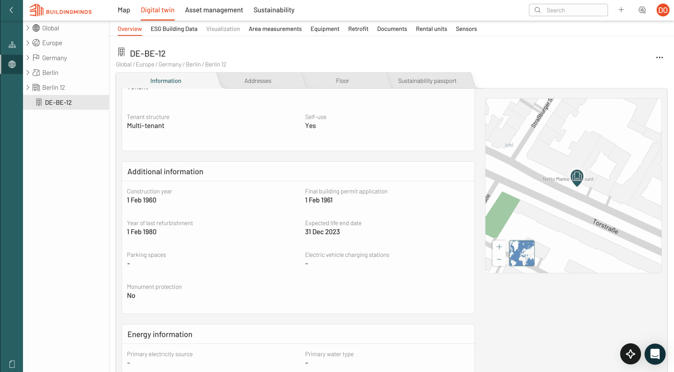 Before — rigid navigation and information density